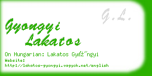 gyongyi lakatos business card